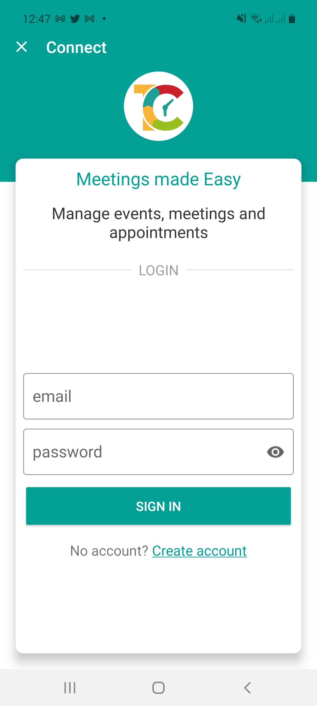 TuCalendi app login