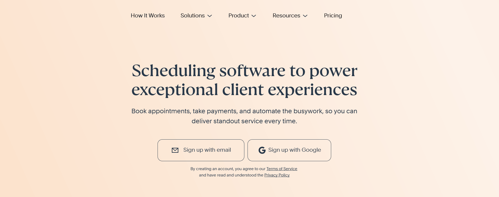 Acuity Scheduling Website