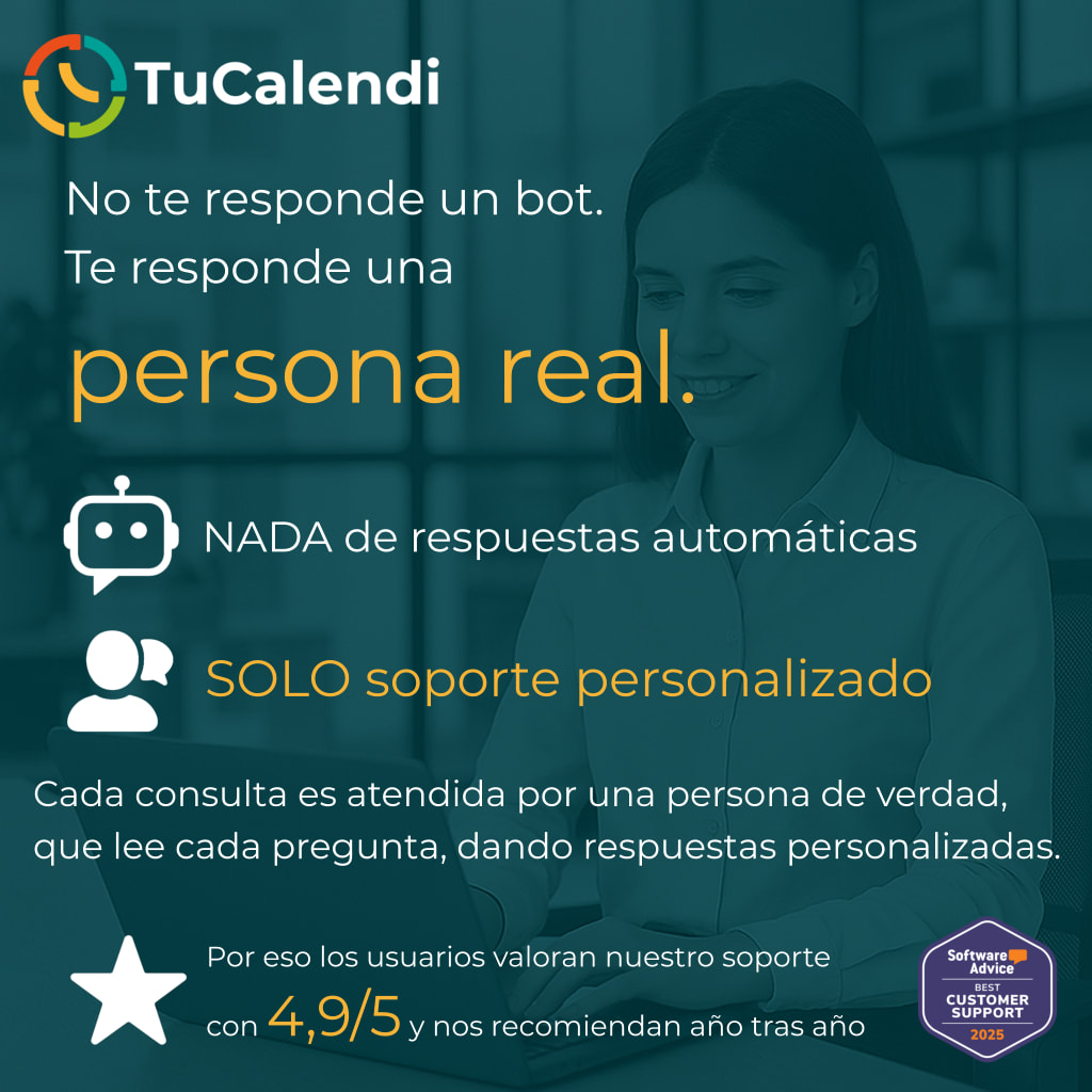 Equipo de soporte con personas reales
