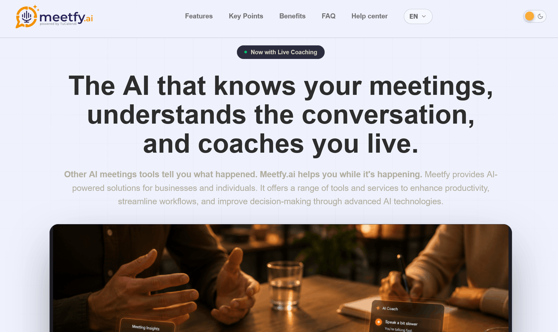 Meetfy.ai Website
