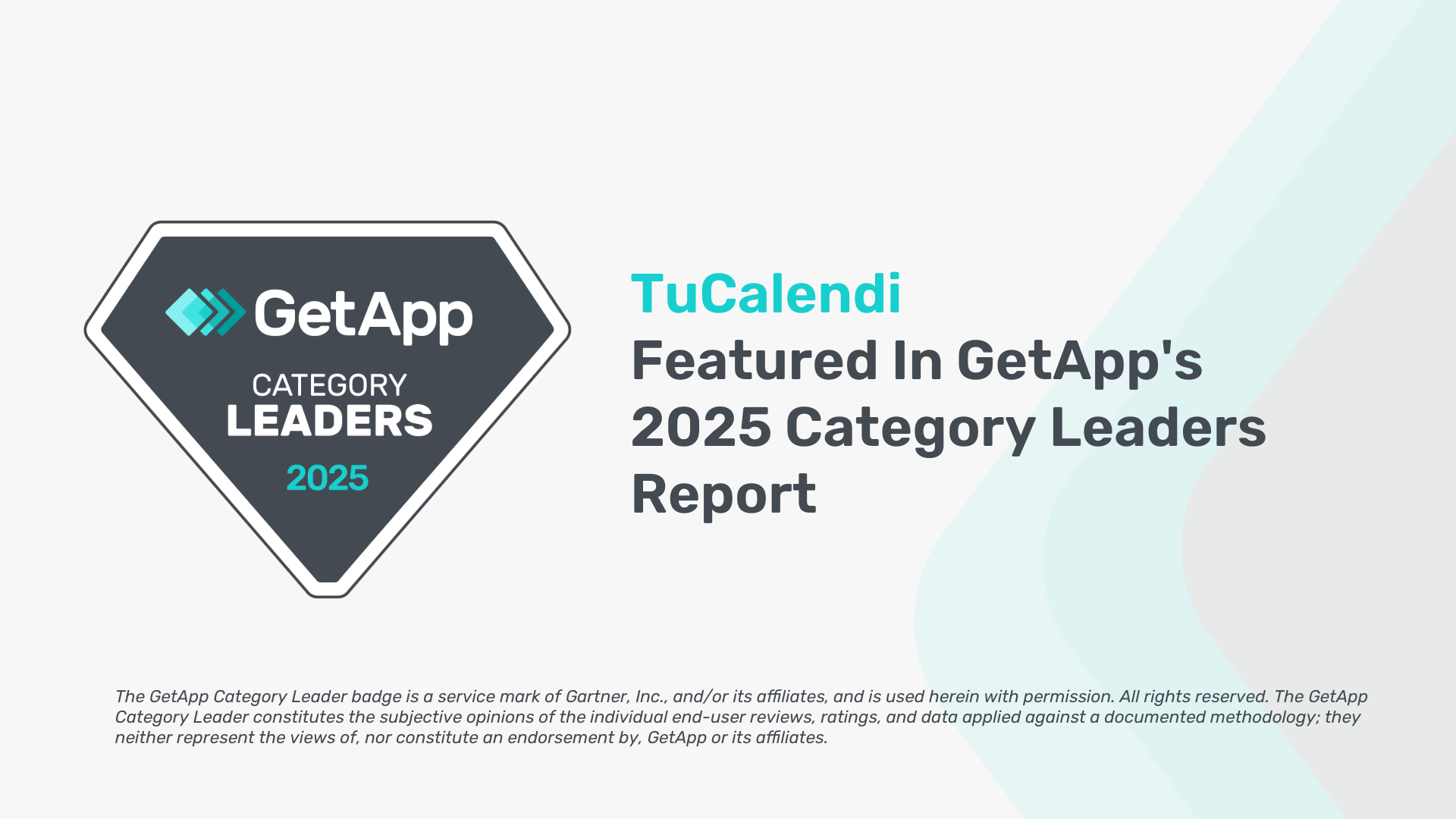 TuCalendi entre los Category Leaders 2025 de GetApp