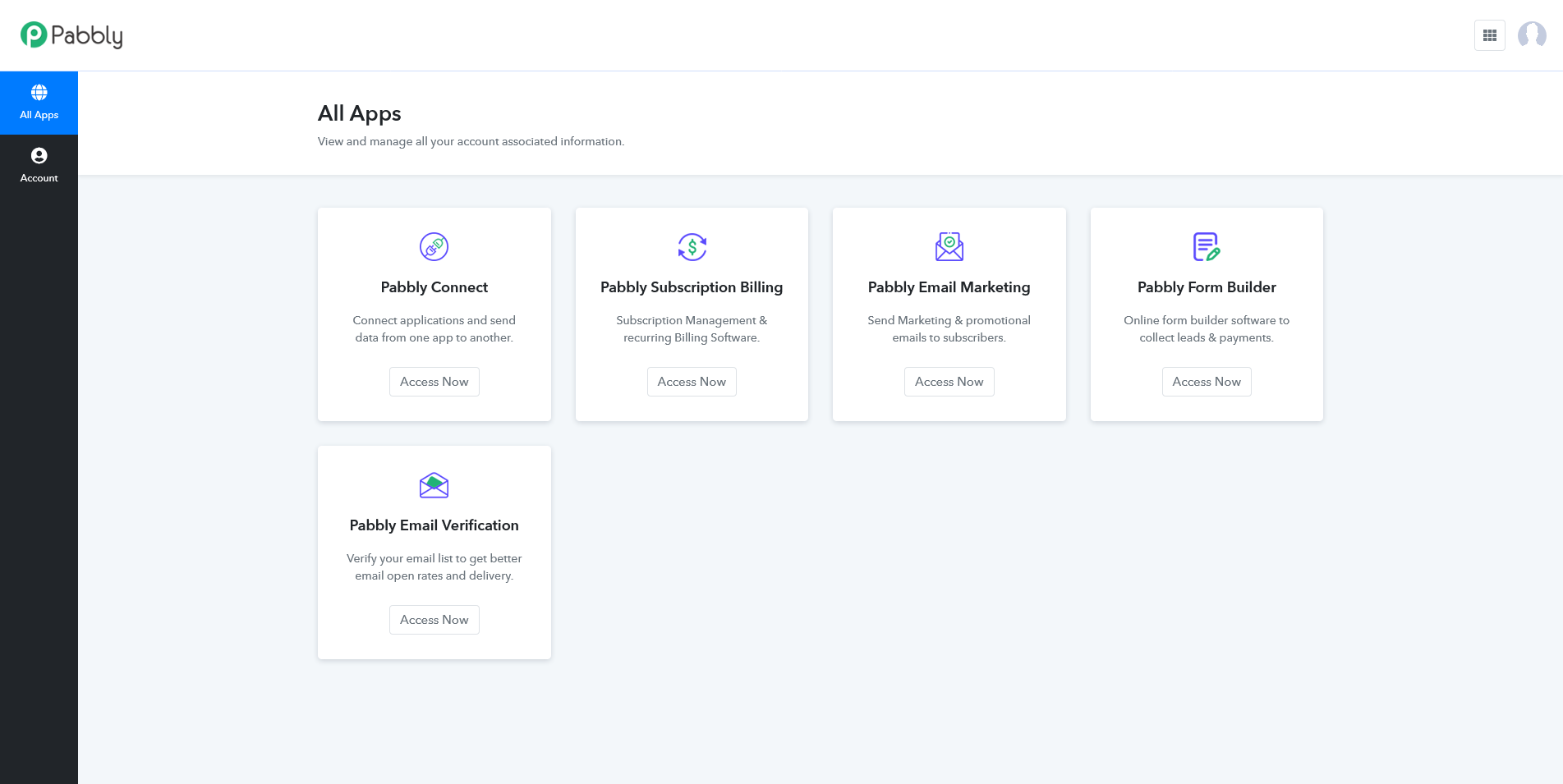 Dashboard Pabbly