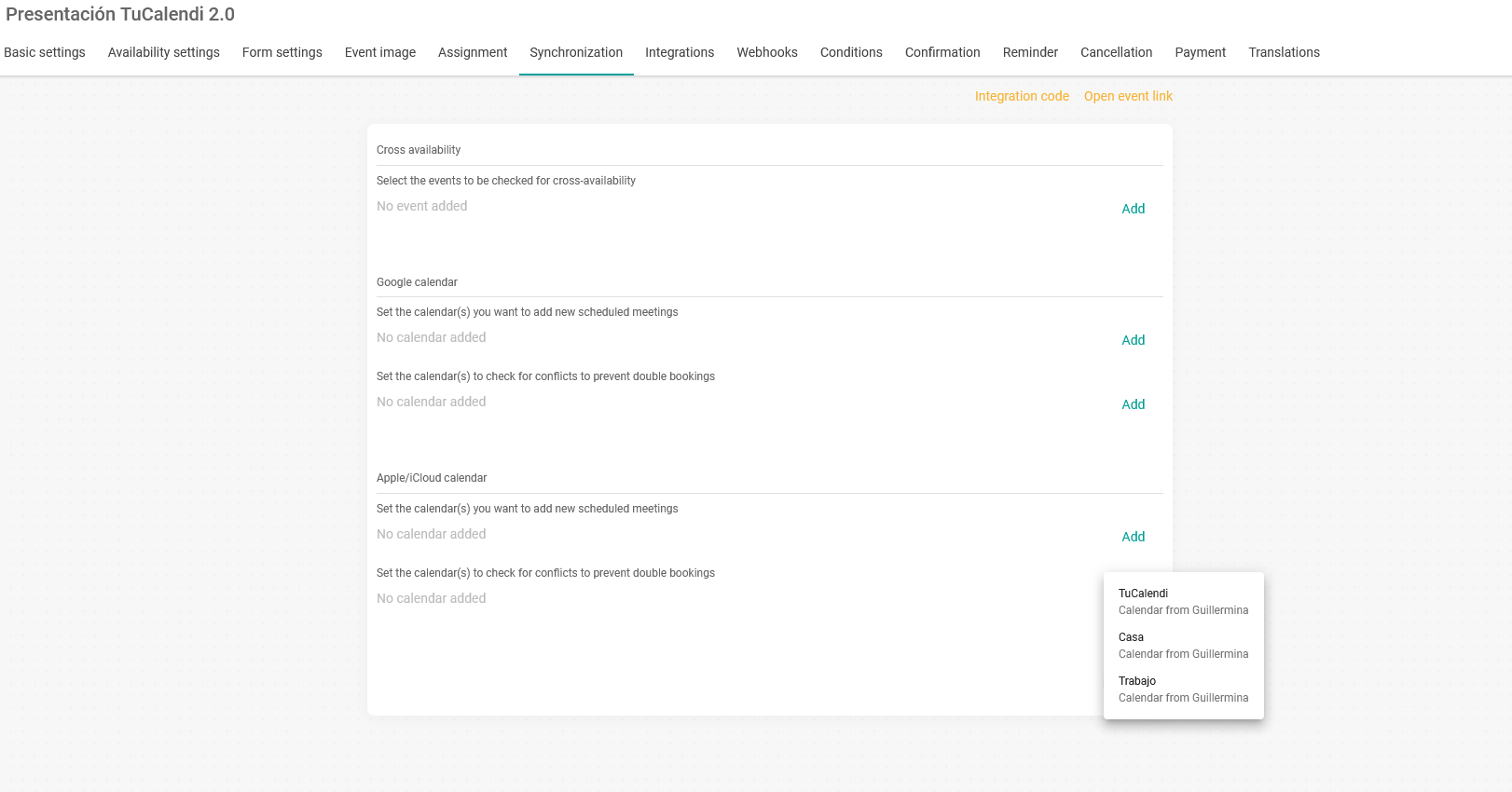 iCloud bidirectional synchronization