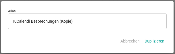 Workflow-Alias duplizieren