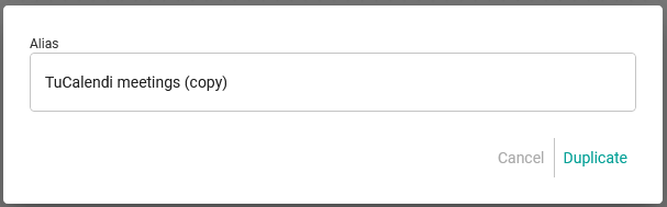 Alias duplicate workflow
