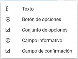 Campos personalizados de un formulario