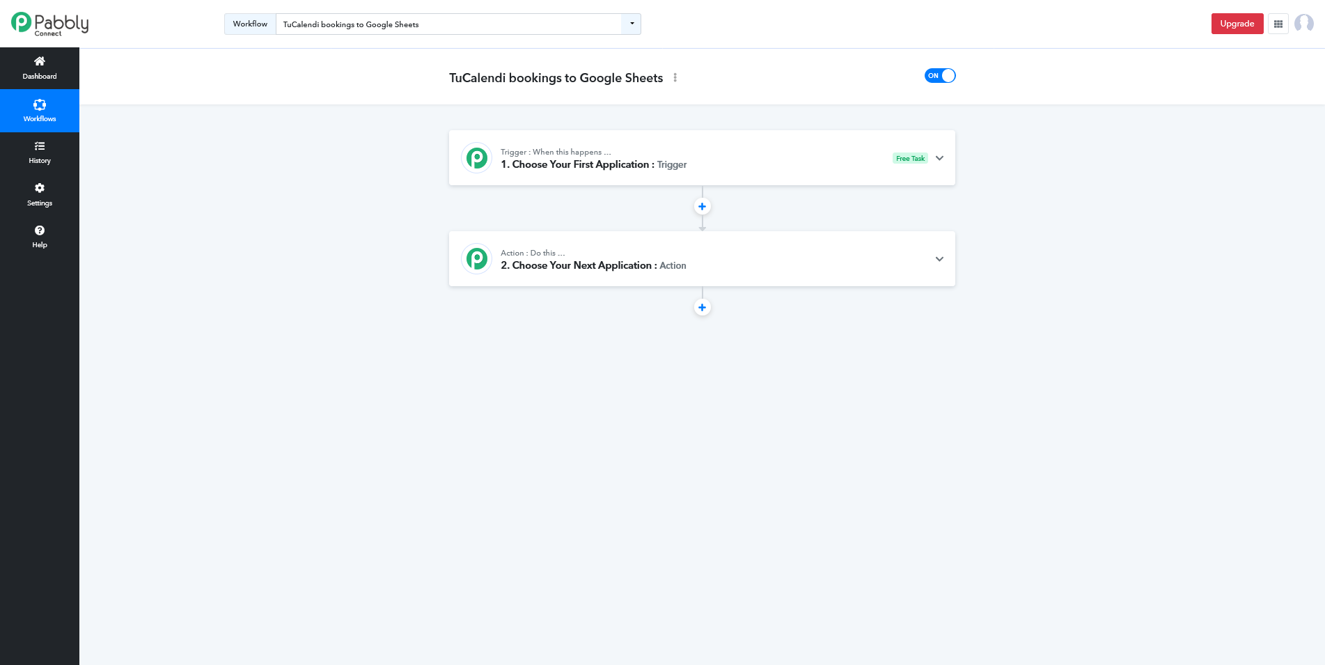 Creando el flujo de trabajo entre TuCalendi y Google Sheets