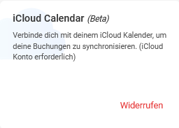 iCloud-Kalender widerrufen