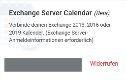 Microsoft Exchange Kalender widerrufen