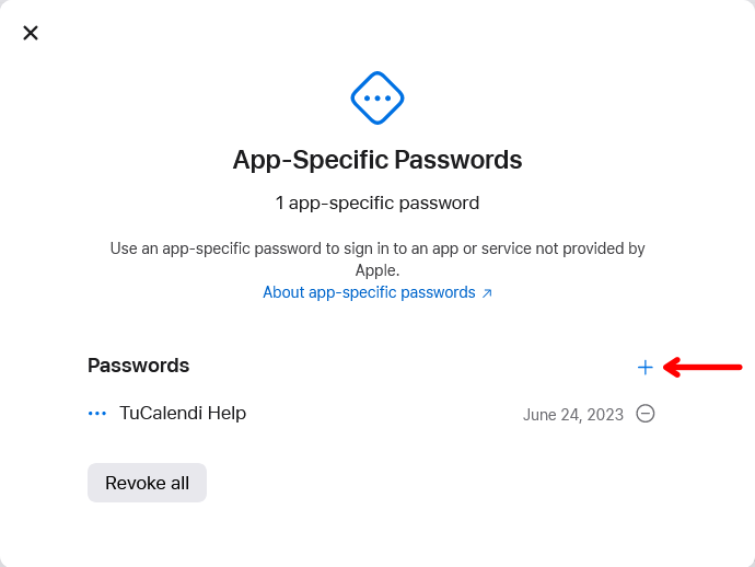 App-specific passwords