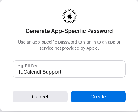 Generate App-Specific Password