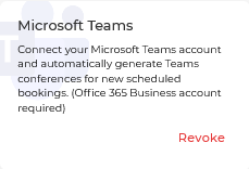 Revoke Microsft Teams integrations