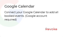 Revoke Google Calendar