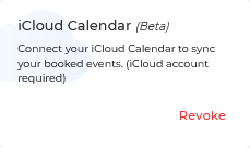 Revoke iCloud Calendar
