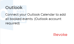 Revoke Outlook Calendar integration