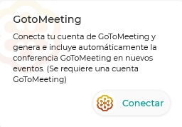 Integrando TuCalendi con GoToMeeting