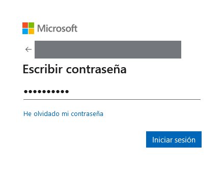 Contarseña Microsoft Office 365