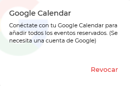 Revocando integración Google Calendar y TuCalendi
