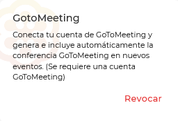 Revocando la integración de TuCalendi con GotoMeeting