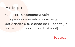 Revocando la integración de TuCalendi y Hubspot