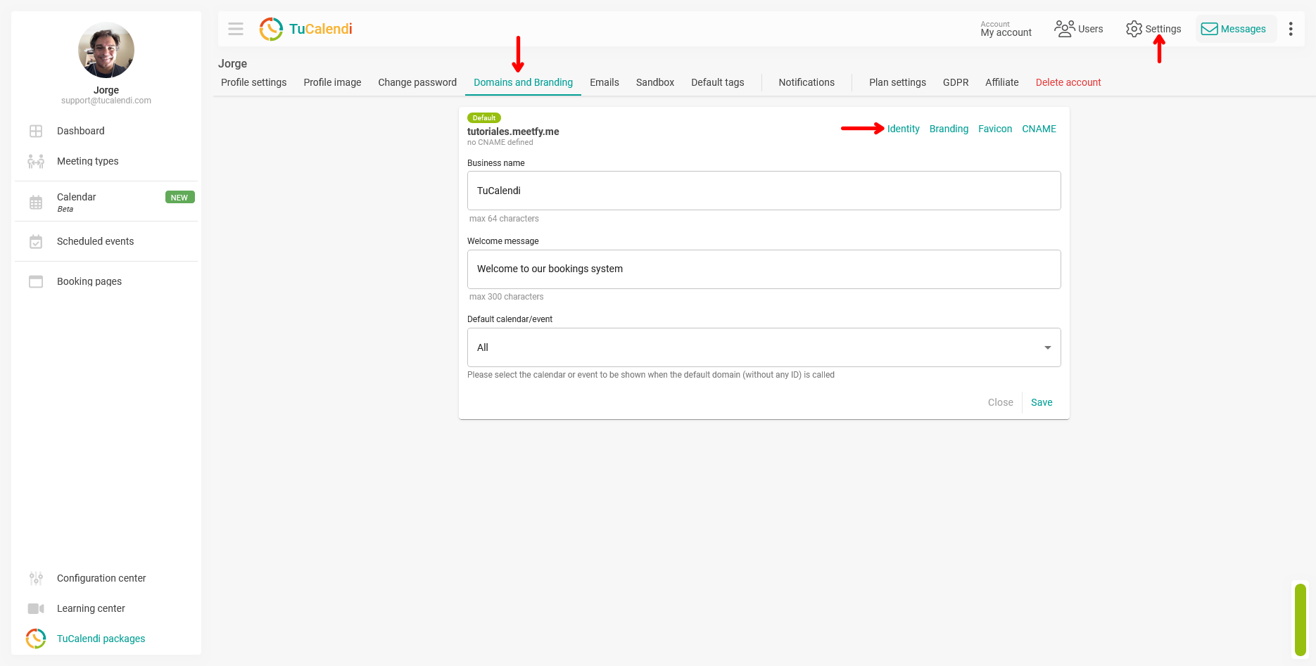 TuCalendi 3.0 identity