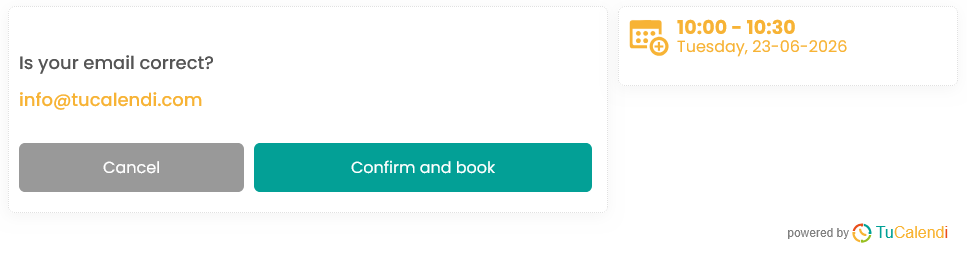 Step 4 of the TuCalendi v3 widget used on meetfy.me