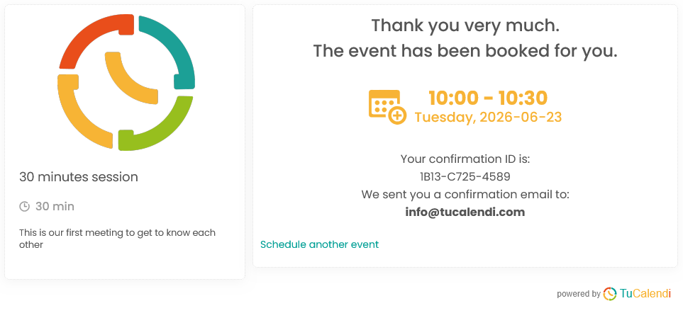 Step 5 of the TuCalendi v3 widget used on meetfy.me