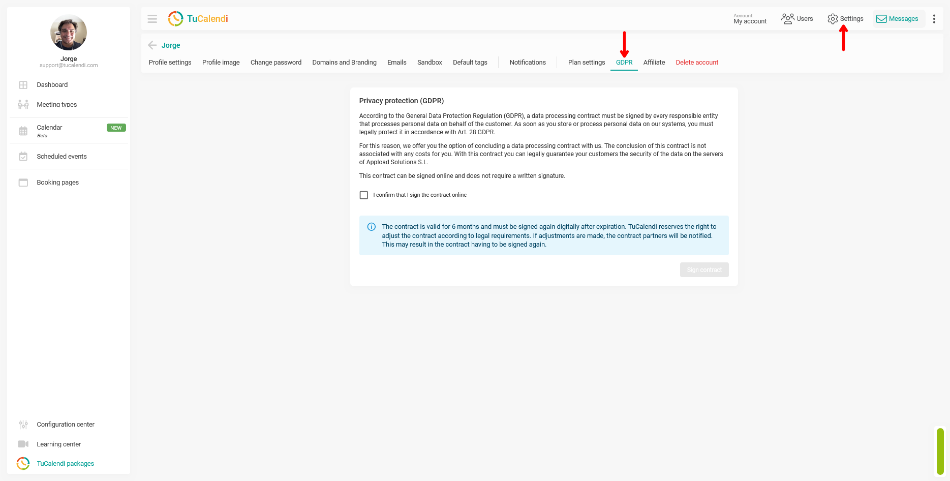 GDPR contract