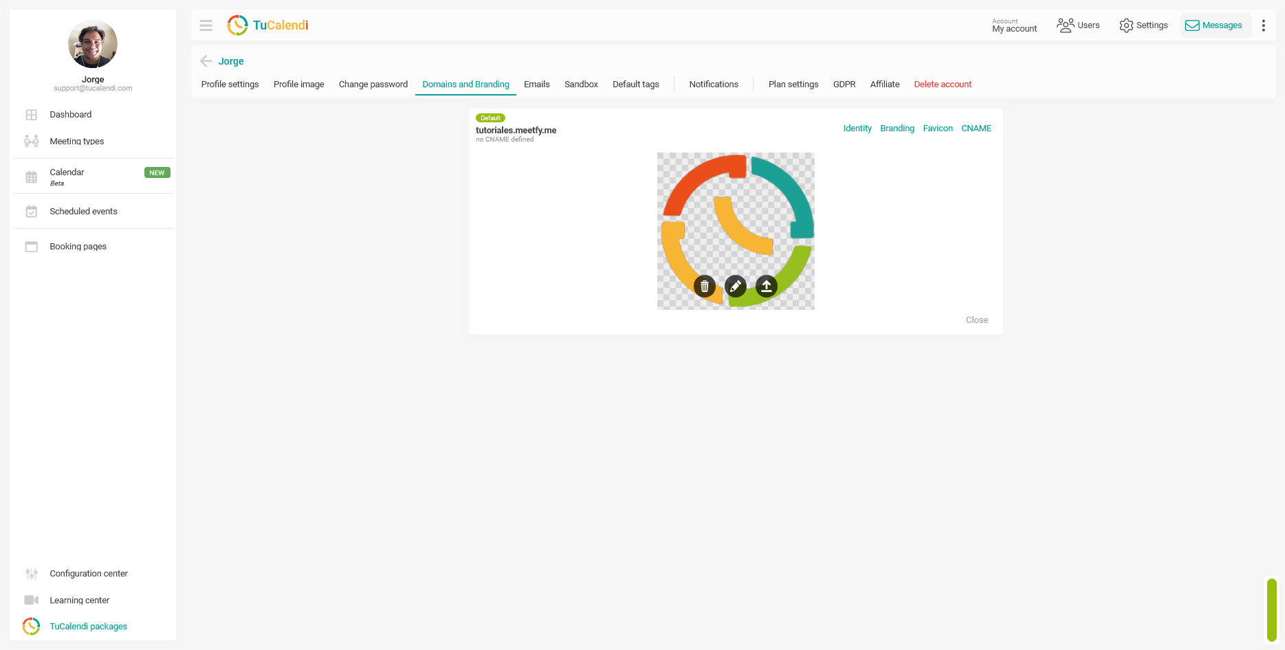 Upload favicon