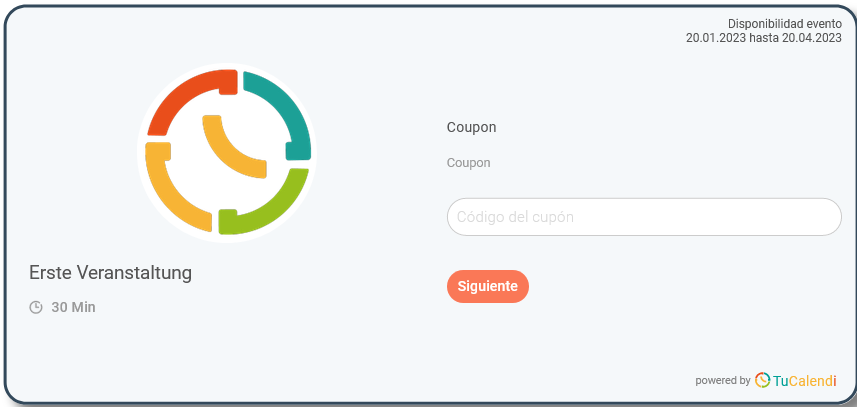 Widget, das einen Coupon anfordert