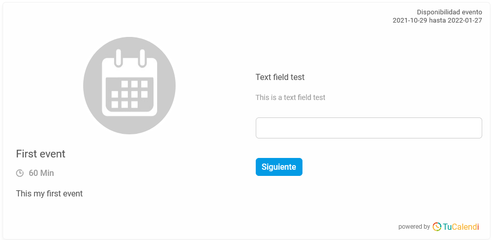 Widget with a survey and a text field