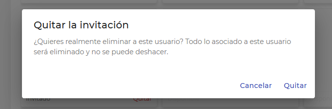 Eliminar usuario