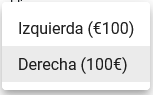 Selecciona posición símbolo de moneda